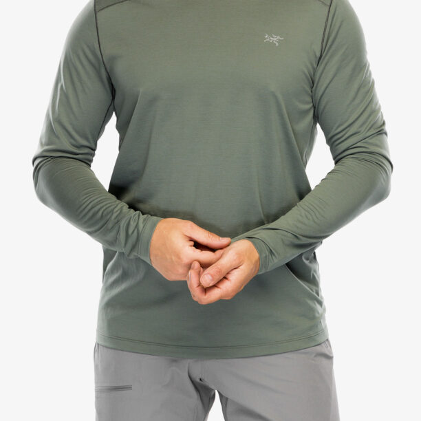 Hanorac alergare Arcteryx Cormac Crew Neck Shirt LS - forage heather II