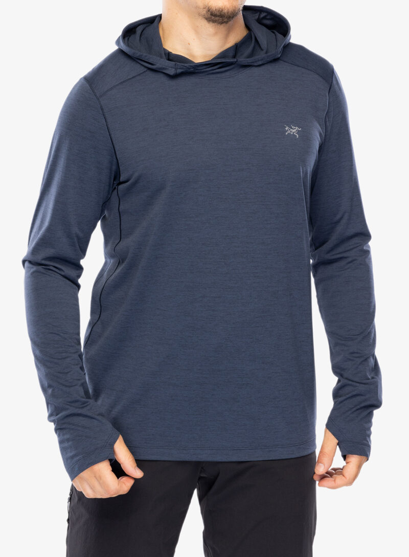 Hanorac alergare Arcteryx Cormac Hoody - black sapphire heather