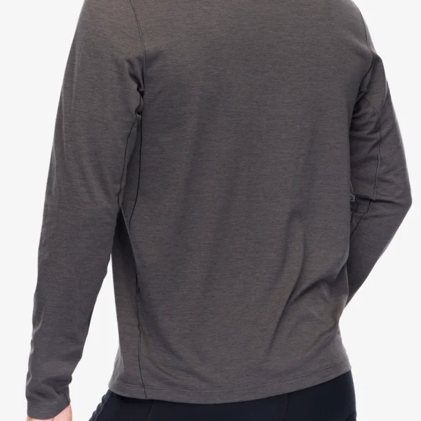 Hanorac alergare Arcteryx Cormac Logo LS - black heather/solitude preţ