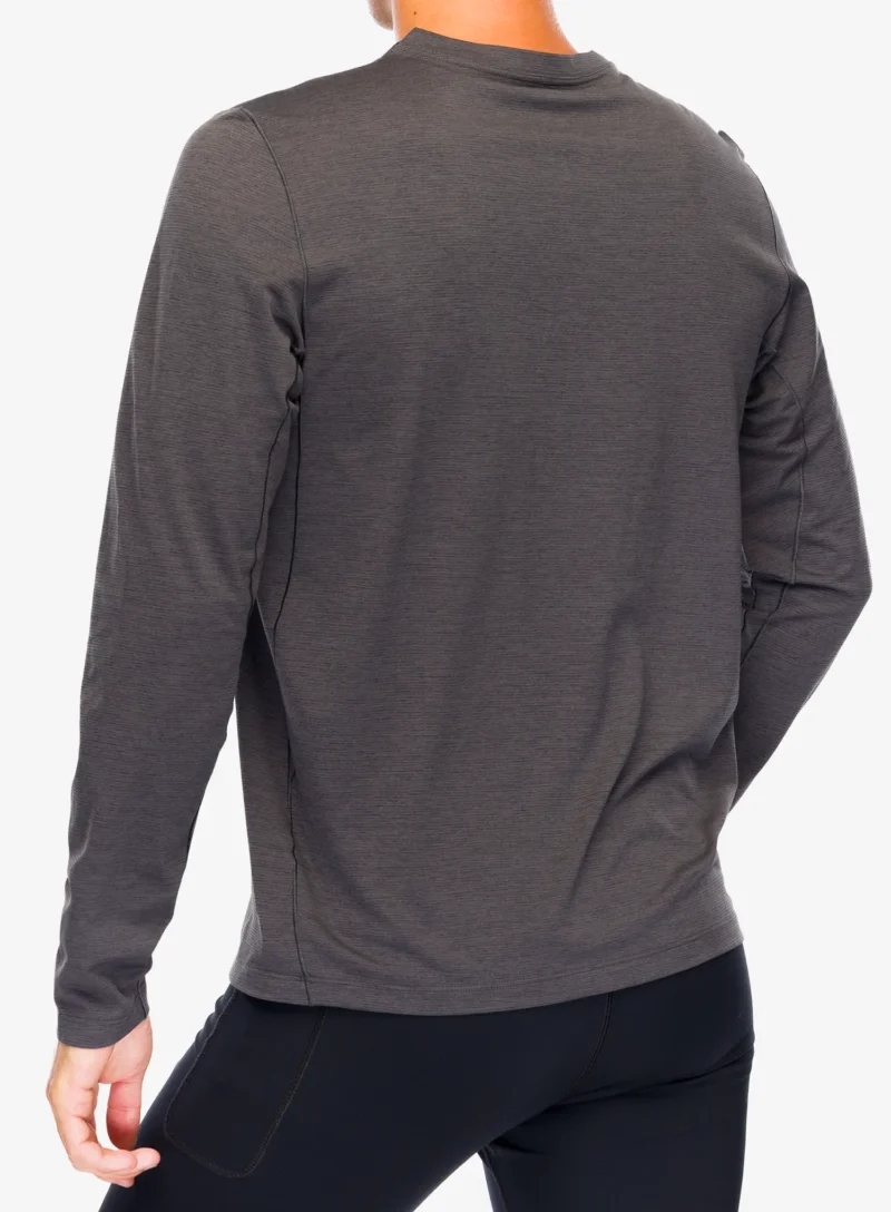 Hanorac alergare Arcteryx Cormac Logo LS - black heather/solitude preţ