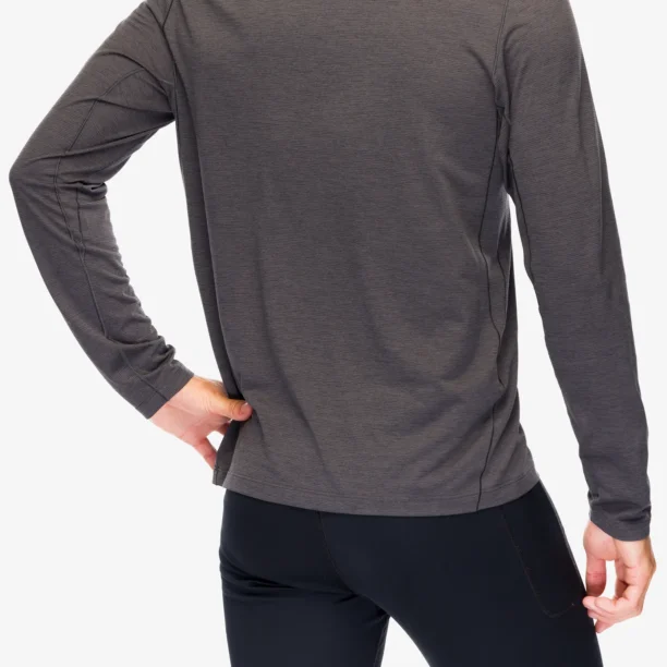 Preţ Hanorac alergare Arcteryx Cormac Logo LS - black heather/solitude