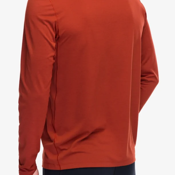 Hanorac alergare Arcteryx Cormac Logo LS - sequoia heather/solaris preţ