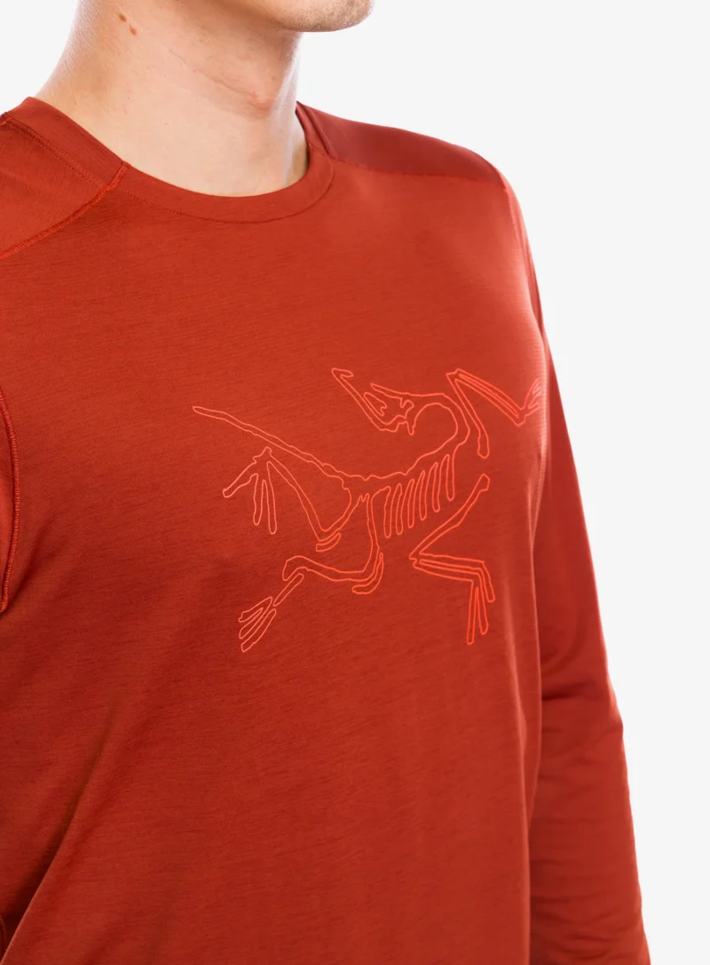 Original Hanorac alergare Arcteryx Cormac Logo LS - sequoia heather/solaris