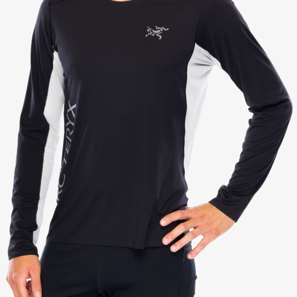 Hanorac alergare Arcteryx Norvan Downword Logo Shirt LS - black/solitude