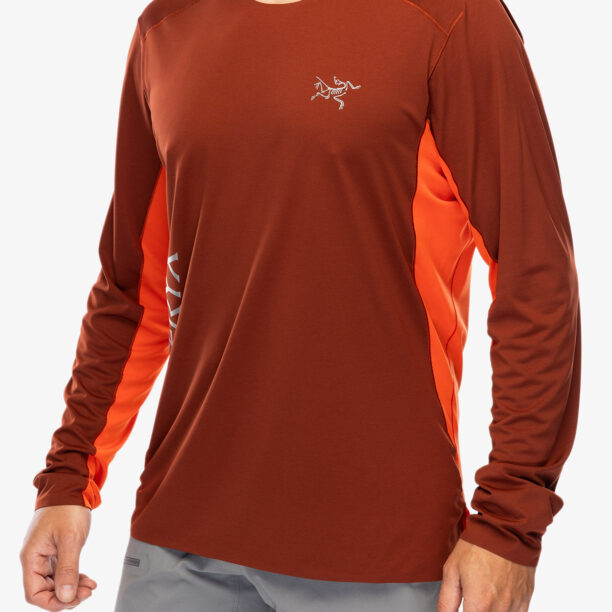 Cumpăra Hanorac alergare Arcteryx Norvan Downword Logo Shirt LS - sequoia/solaris