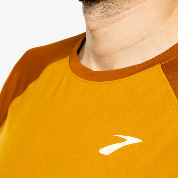 Original Hanorac alergare Brooks Atmosphere Long Sleeve 2.0 - ochre/hazelwood