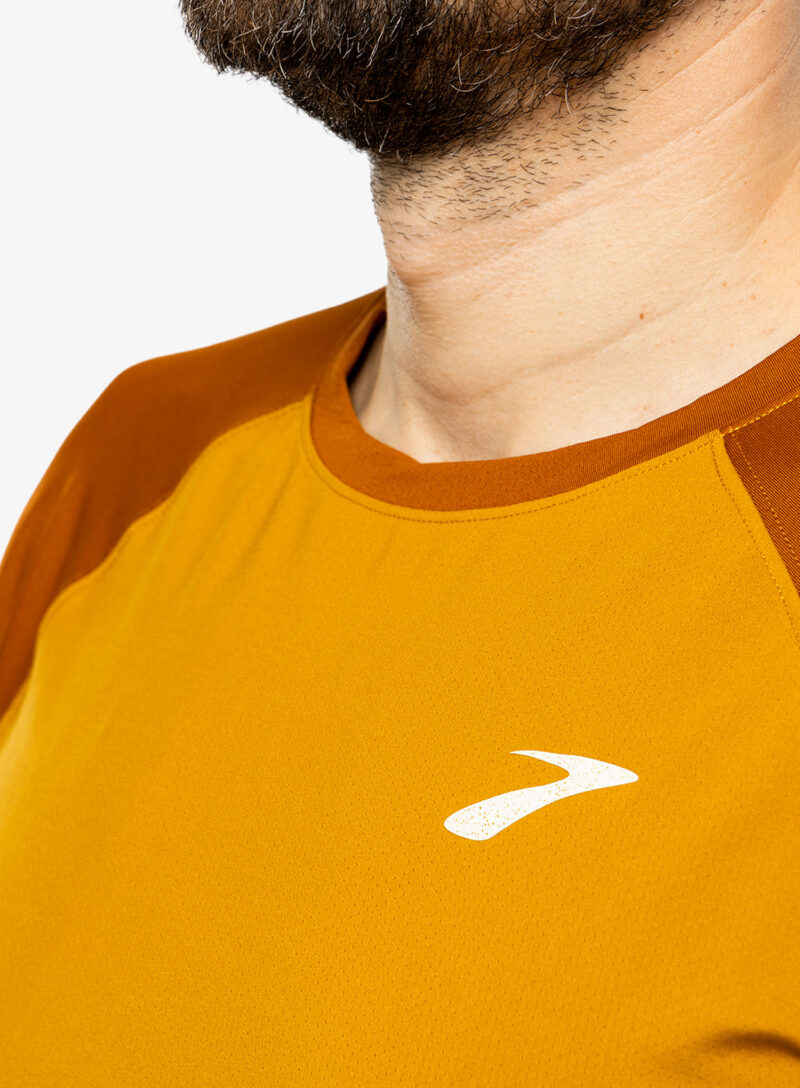 Original Hanorac alergare Brooks Atmosphere Long Sleeve 2.0 - ochre/hazelwood