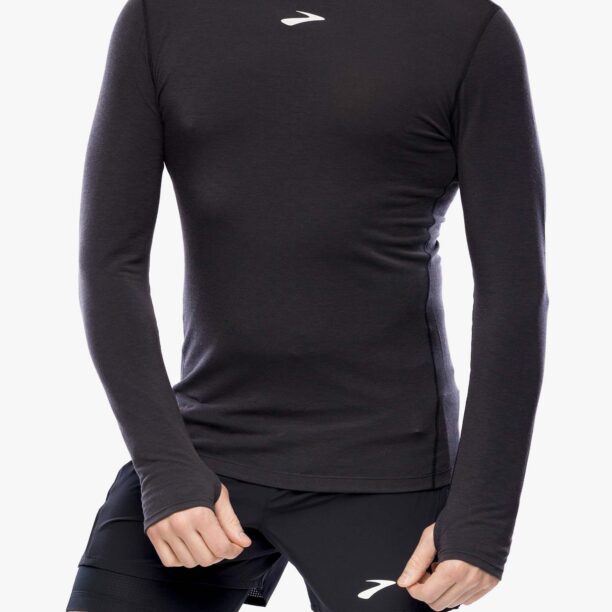 Hanorac alergare Brooks High Point Long Sleeve - black preţ