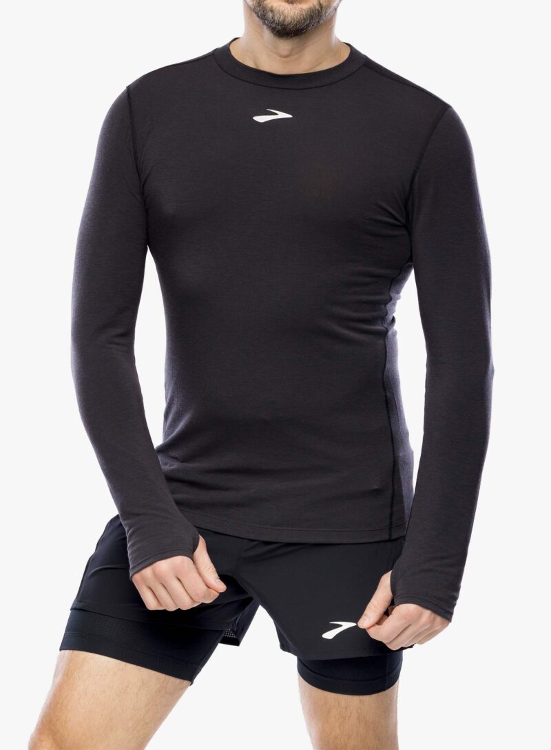 Hanorac alergare Brooks High Point Long Sleeve - black preţ