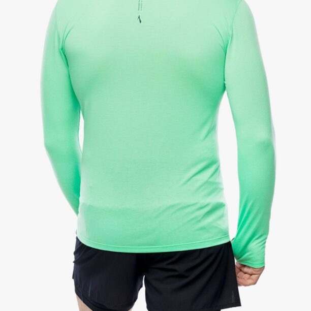 Hanorac alergare Brooks High Point Long Sleeve - hyper green preţ