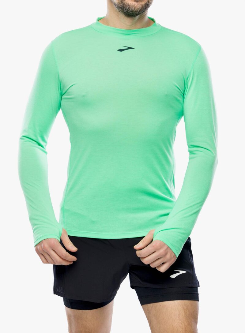 Hanorac alergare Brooks High Point Long Sleeve - hyper green