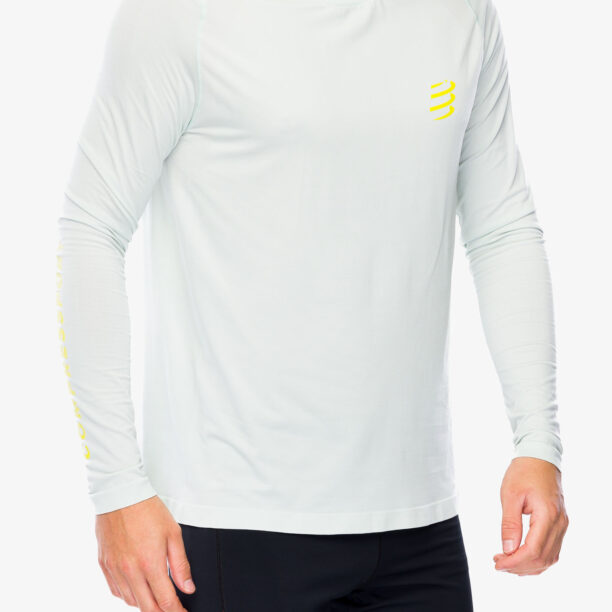 Cumpăra Hanorac alergare Compressport Performance LS Tshirt - ice flow