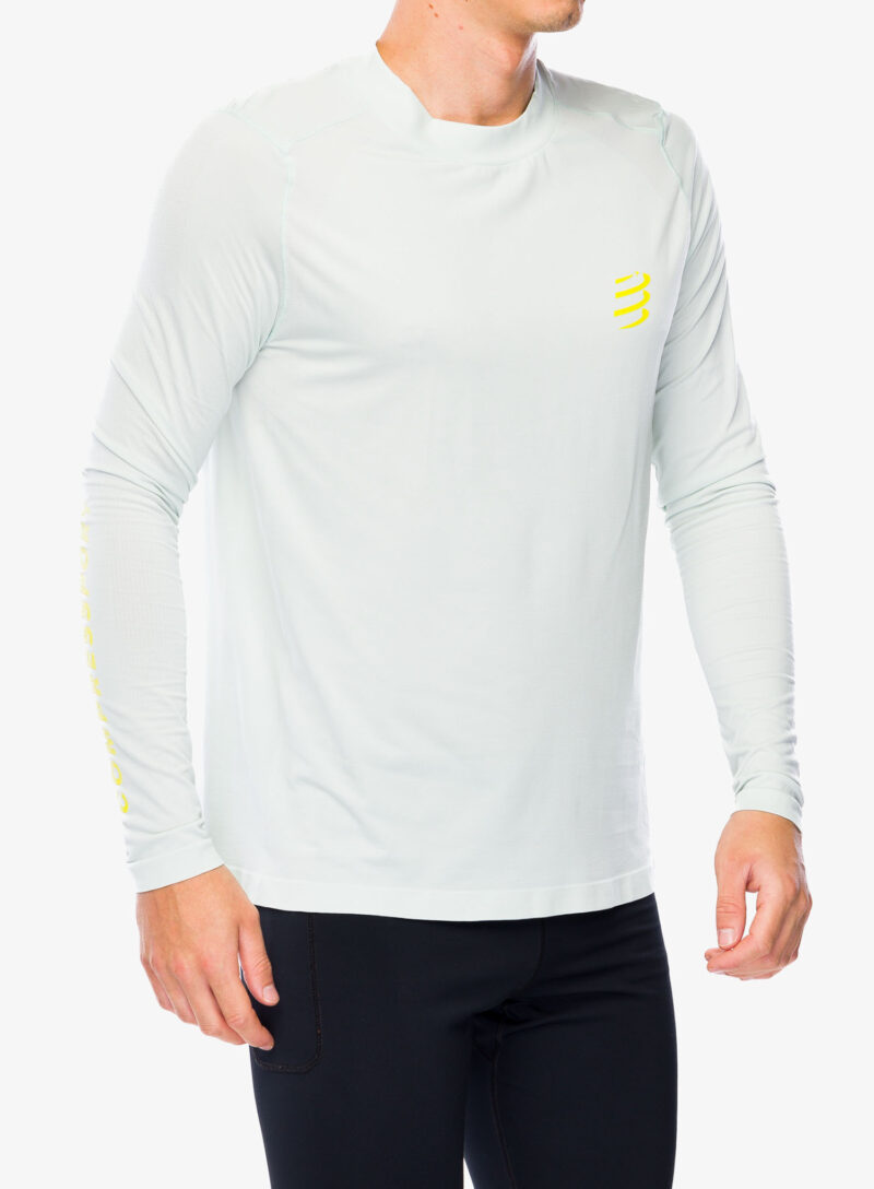 Cumpăra Hanorac alergare Compressport Performance LS Tshirt - ice flow