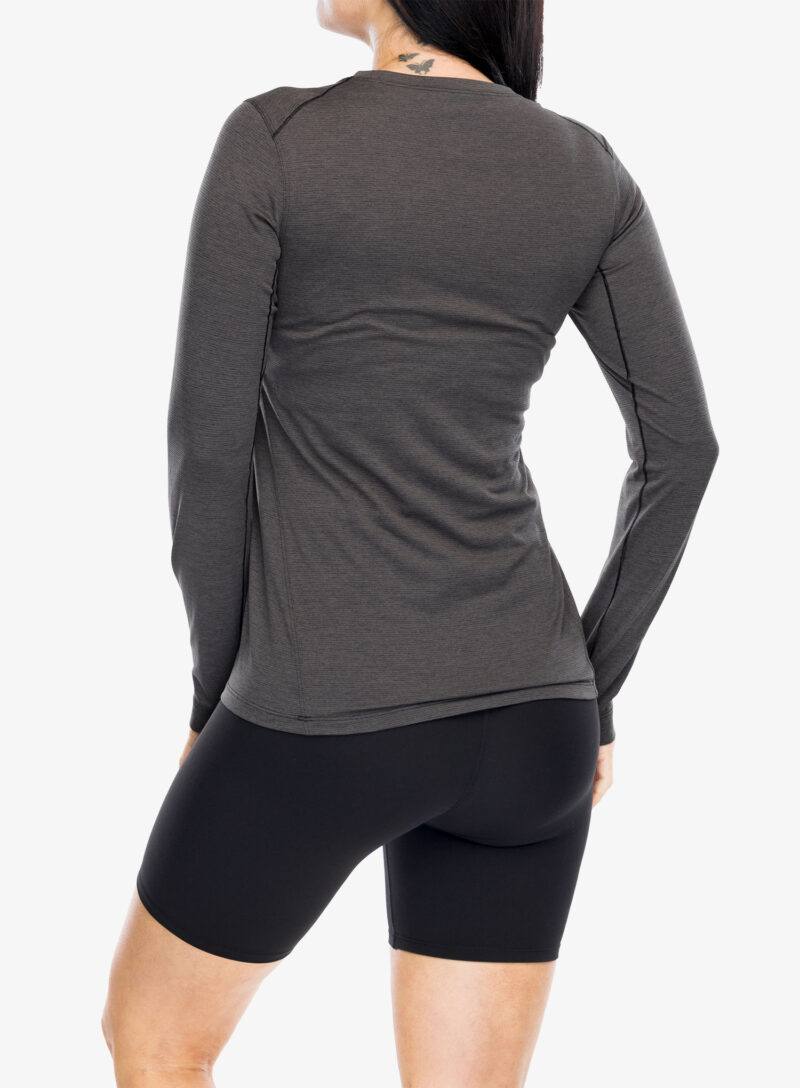 Hanorac alergare femei Arcteryx Taema Crew Neck Shirt LS - black heather preţ