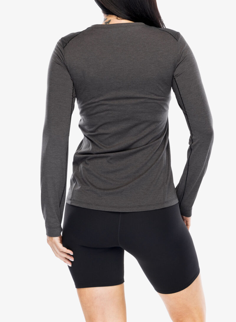 Preţ Hanorac alergare femei Arcteryx Taema Crew Neck Shirt LS - black heather