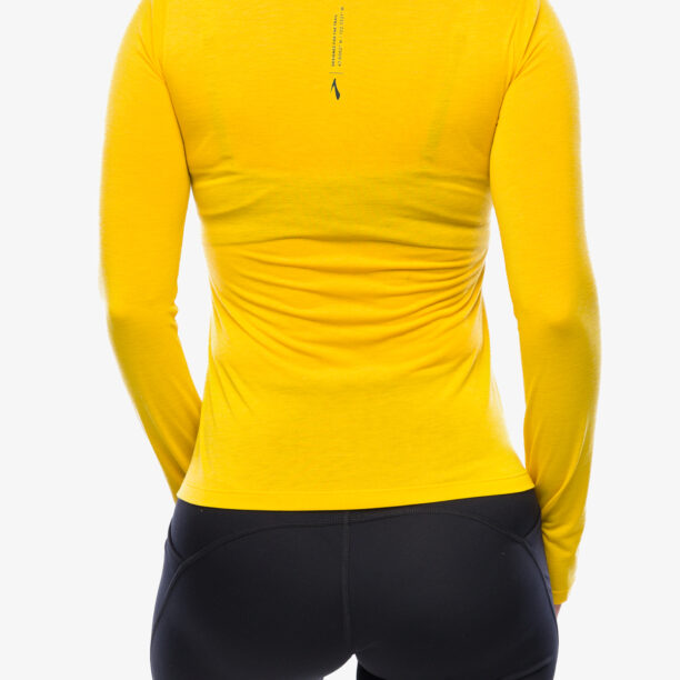 Hanorac alergare femei Brooks High Point Long Sleeve - lemon chrome preţ