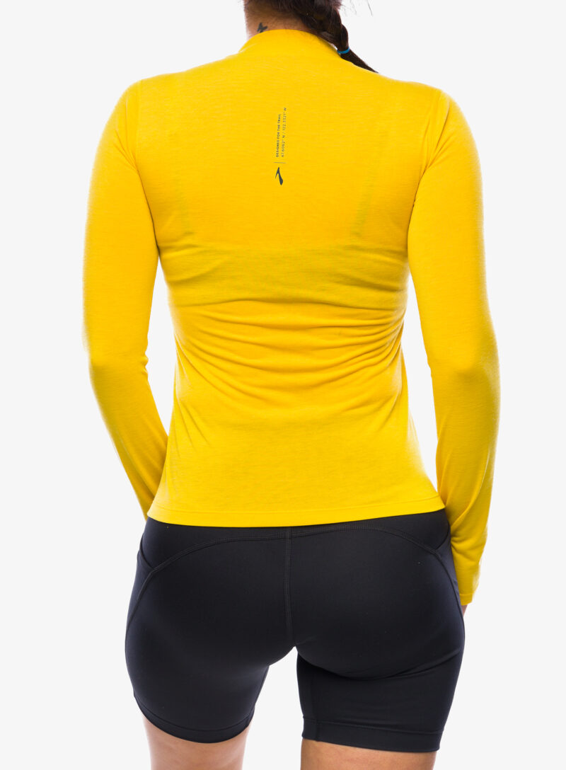 Hanorac alergare femei Brooks High Point Long Sleeve - lemon chrome preţ