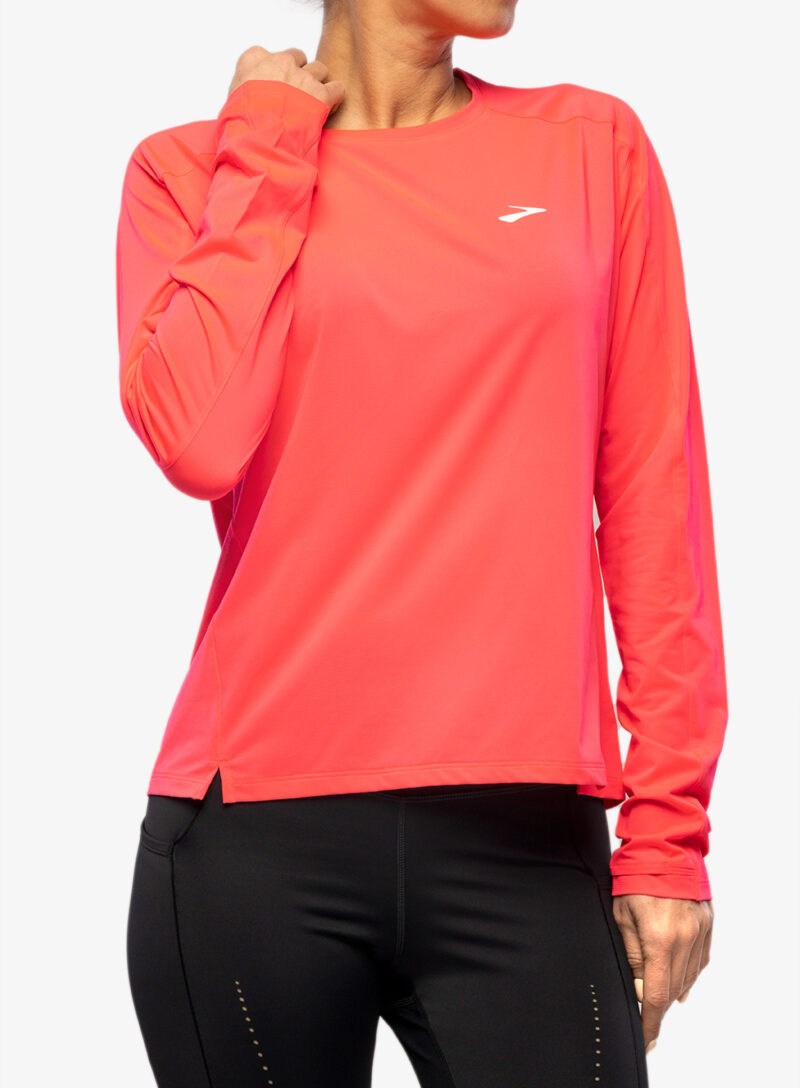 Cumpăra Hanorac alergare femei Brooks Sprint Free Long Sleeve 2.0 - hyper pink