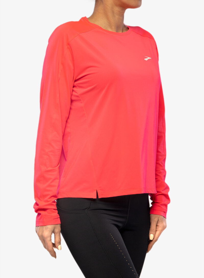 Hanorac alergare femei Brooks Sprint Free Long Sleeve 2.0 - hyper pink