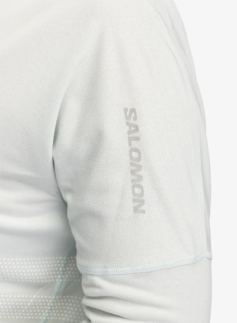 Original Hanorac alergare femei Salomon Sense Aero LS Tee GFX - misty blue