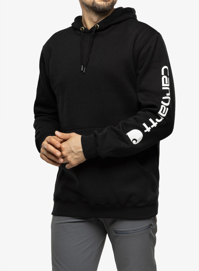 Cumpăra Hanorac barbati Carhartt Sleeve Logo Hooded Sweatshirt - black