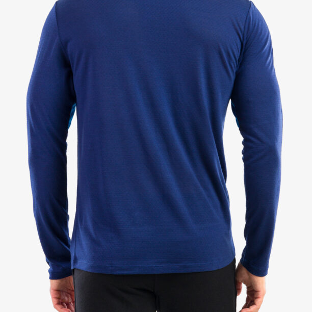 Preţ Hanorac barbati Icebreaker ZoneKnit LS Tee - lazurite/royal navy