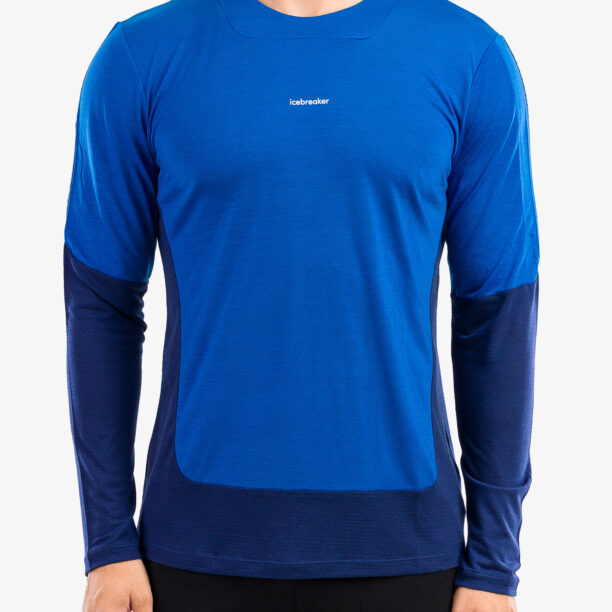 Hanorac barbati Icebreaker ZoneKnit LS Tee - lazurite/royal navy