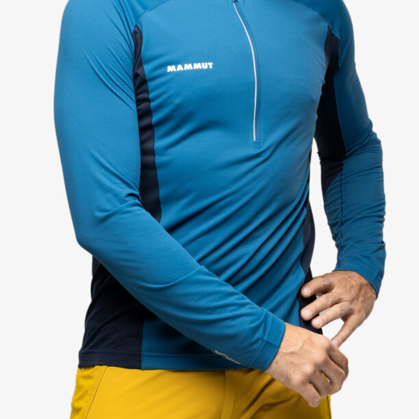 Cumpăra Hanorac barbati Mammut Aenergy FL Half Zip Longsleeve - deep ice/marine