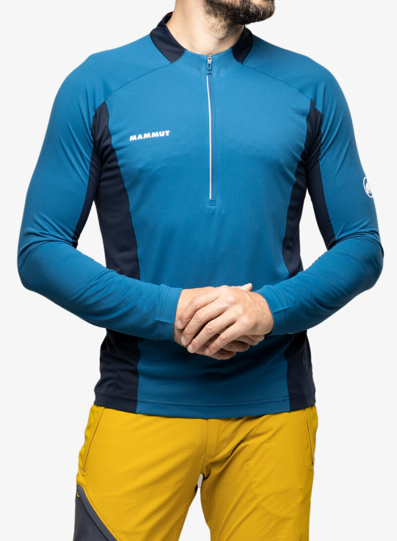 Original Hanorac barbati Mammut Aenergy FL Half Zip Longsleeve - deep ice/marine