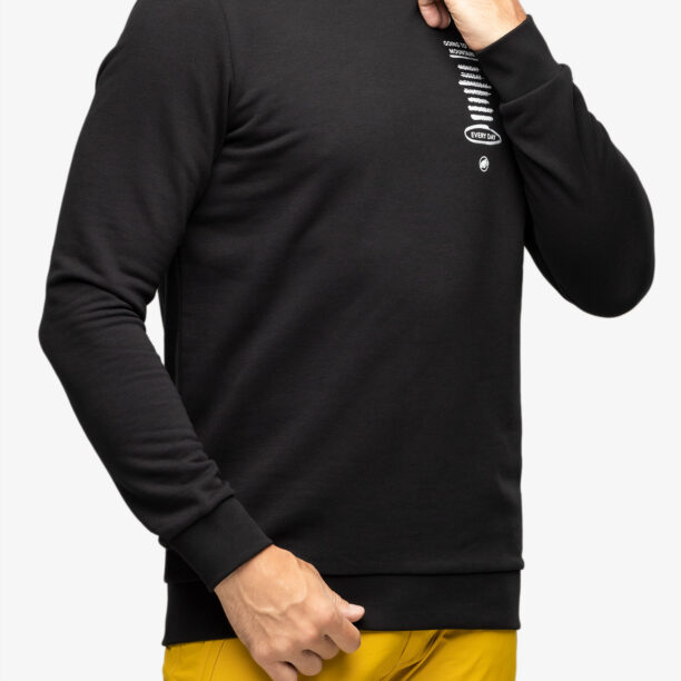 Original Hanorac barbati Mammut Core ML Crew Neck Every Day - black