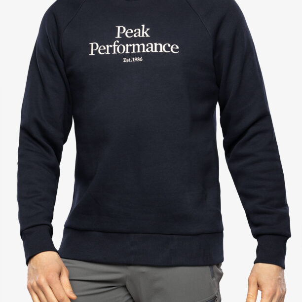 Hanorac barbati Peak Performance Original Crew - blue shadow