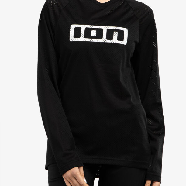 Hanorac ciclism ION Logo LS - black preţ