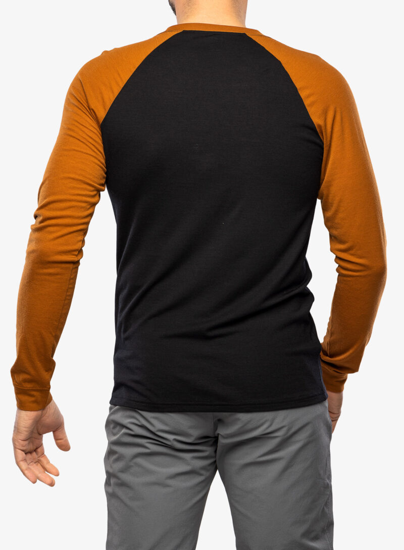 Hanorac ciclism Mons Royale Icon Raglan - black/copper preţ