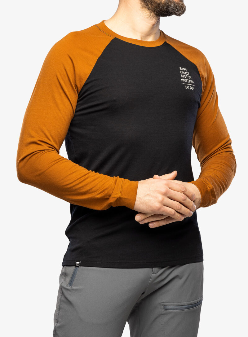 Cumpăra Hanorac ciclism Mons Royale Icon Raglan - black/copper