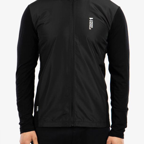 Hanorac ciclism Mons Royale Redwood Wind Jersey - black