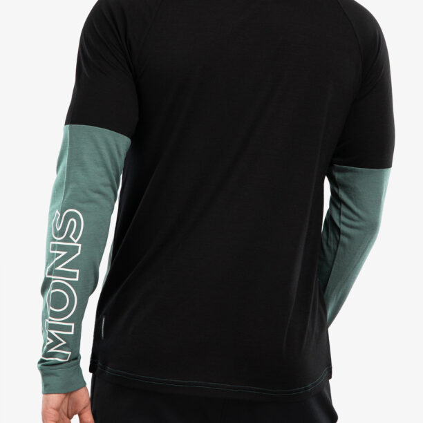 Hanorac ciclism Mons Royale Tarn Merino Shift Wind Jersey - burnt sage/black preţ