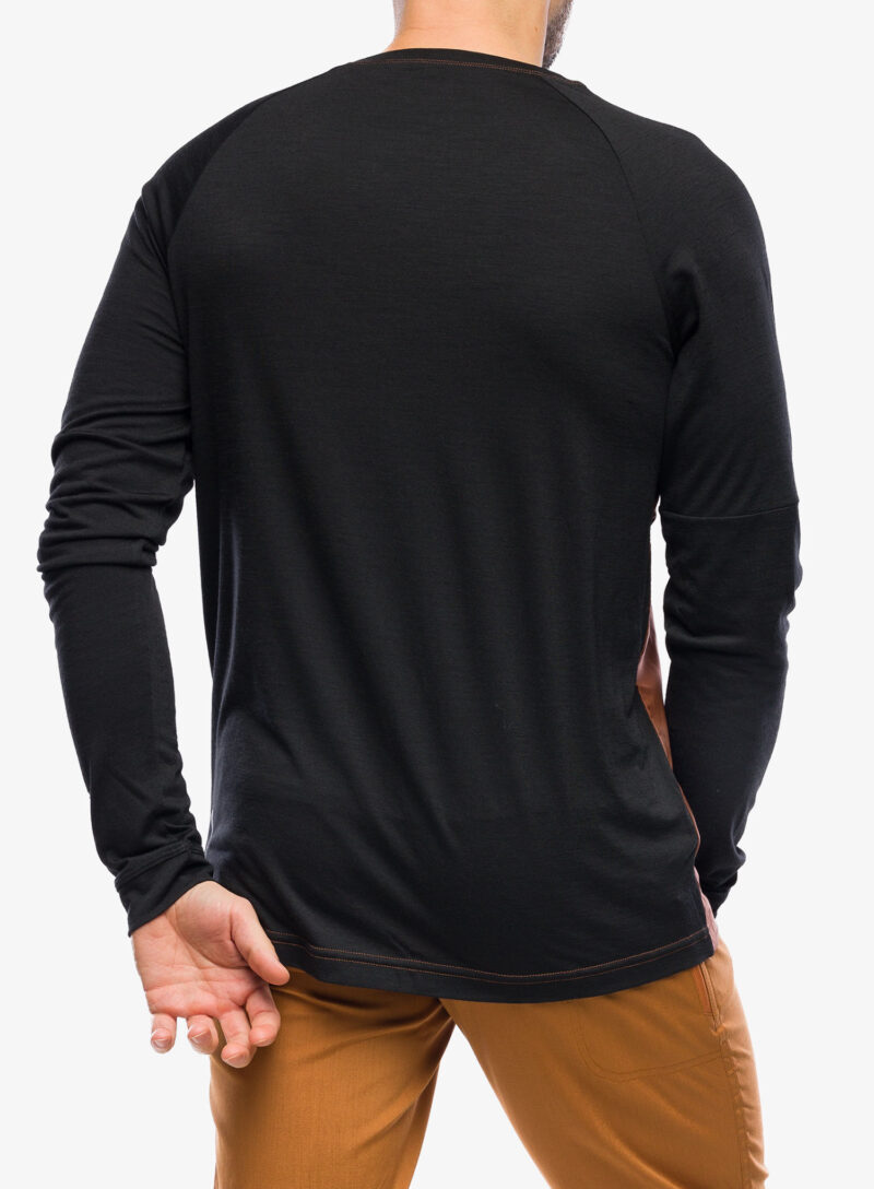 Hanorac ciclism Mons Royale Tarn Merino Shift Wind Jersey - dark copper/black preţ