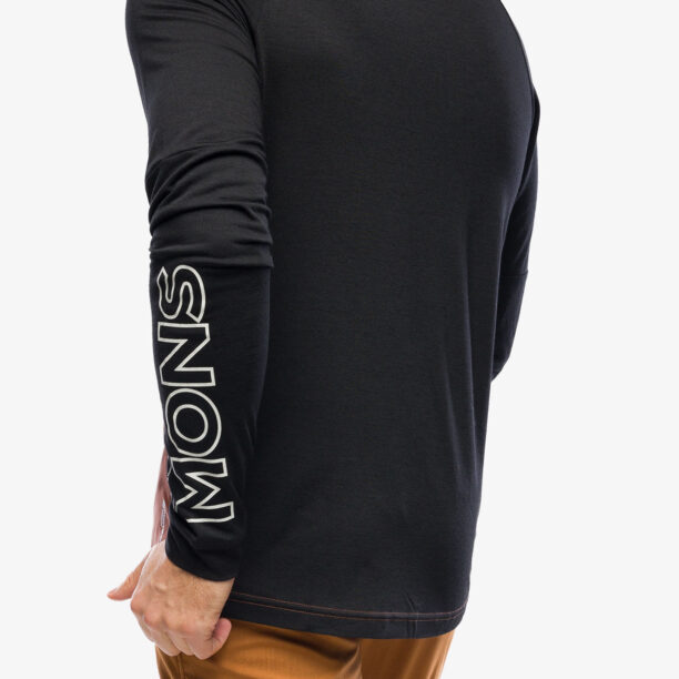 Preţ Hanorac ciclism Mons Royale Tarn Merino Shift Wind Jersey - dark copper/black