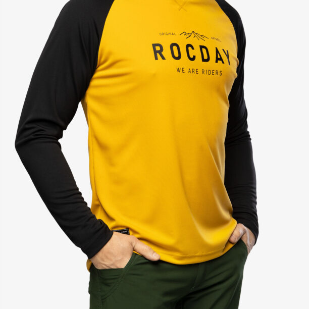 Cumpăra Hanorac ciclism Rocday Patrol - black/yellow