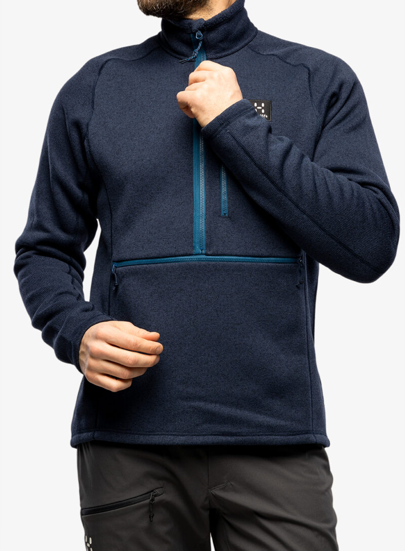 Preţ Hanorac cu fermoar 1/2 Haglofs Risberg 1/2 Zip - tarn blue