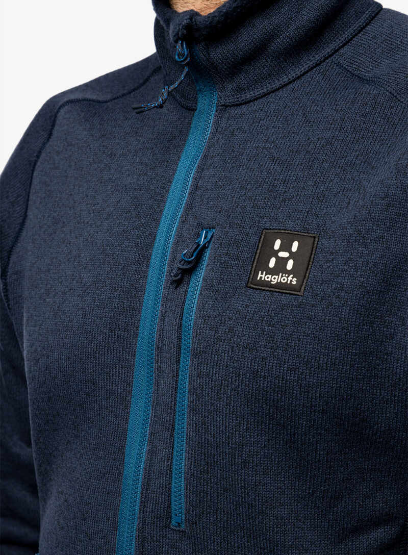 Original Hanorac cu fermoar 1/2 Haglofs Risberg 1/2 Zip - tarn blue