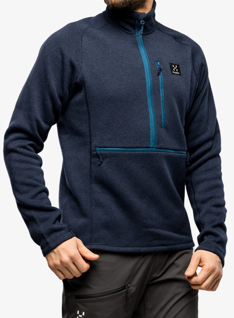 Hanorac cu fermoar 1/2 Haglofs Risberg 1/2 Zip - tarn blue