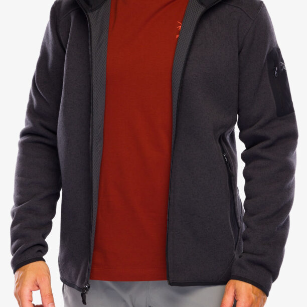 Cumpăra Hanorac cu fermoar Arcteryx Covert Hoody - black heather II