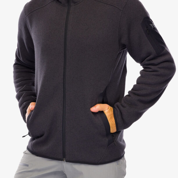 Hanorac cu fermoar Arcteryx Covert Hoody - black heather II