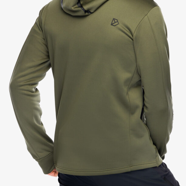 Hanorac cu fermoar Didriksons Acke Full Zip 2 - deep green preţ