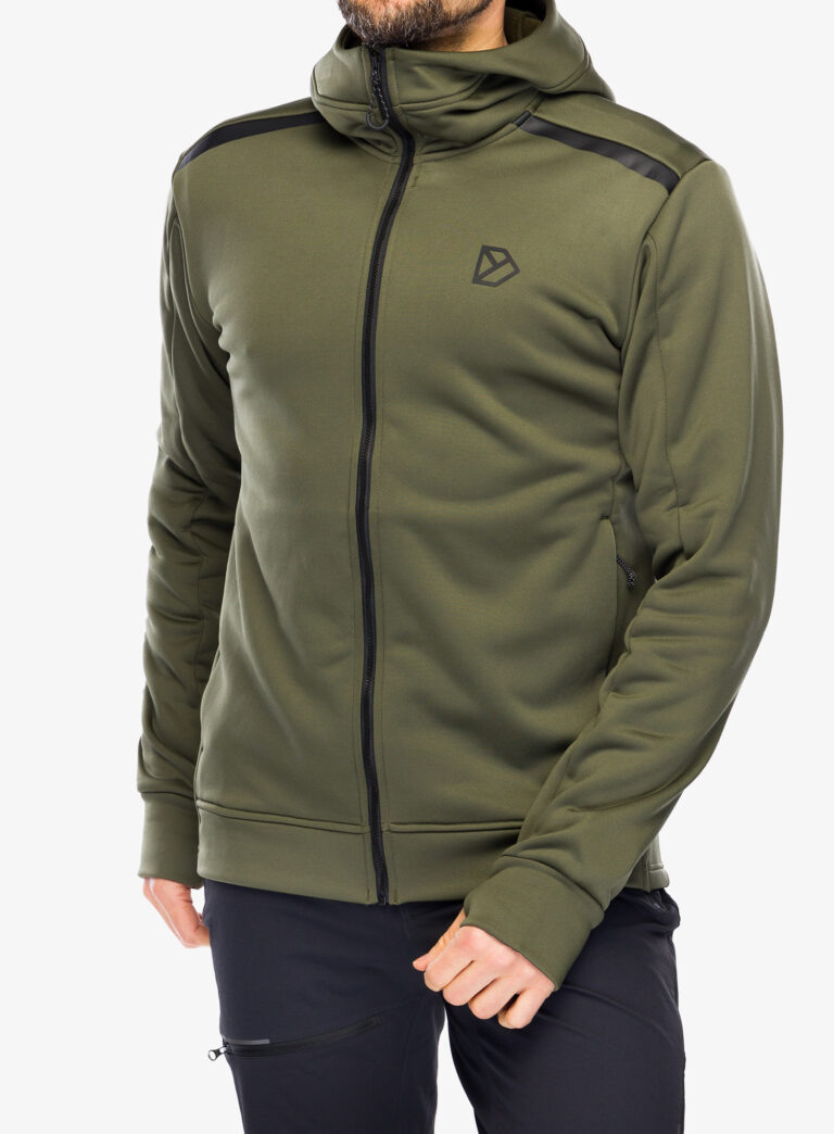 Hanorac cu fermoar Didriksons Acke Full Zip 2 - deep green