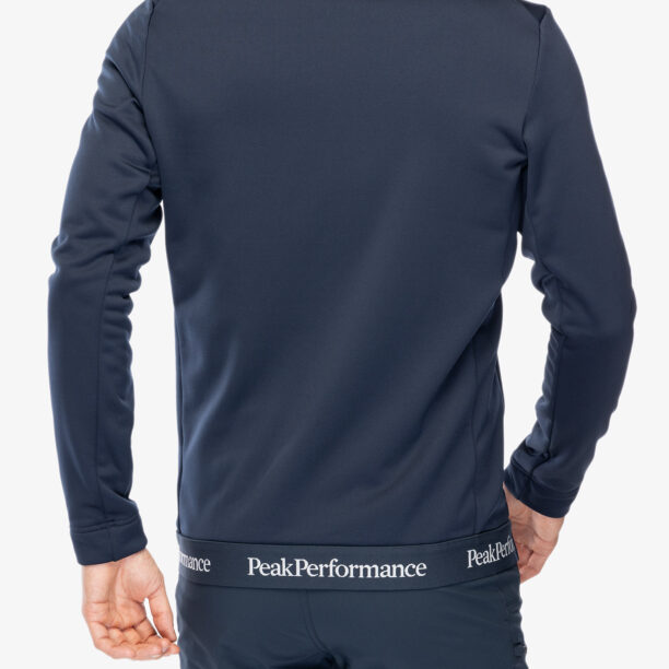 Hanorac cu fermoar Peak Performance Rider Tech Zip Jacket - blue shadow preţ