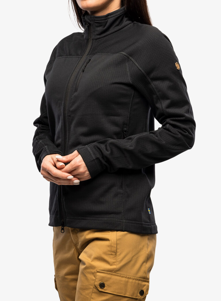 Cumpăra Hanorac cu fermoar femei Fjallraven Abisko Lite Fleece Jacket - black