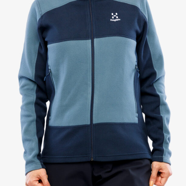 Cumpăra Hanorac cu fermoar femei Haglofs Buteo Mid Jacket - steel blue/tarn blue