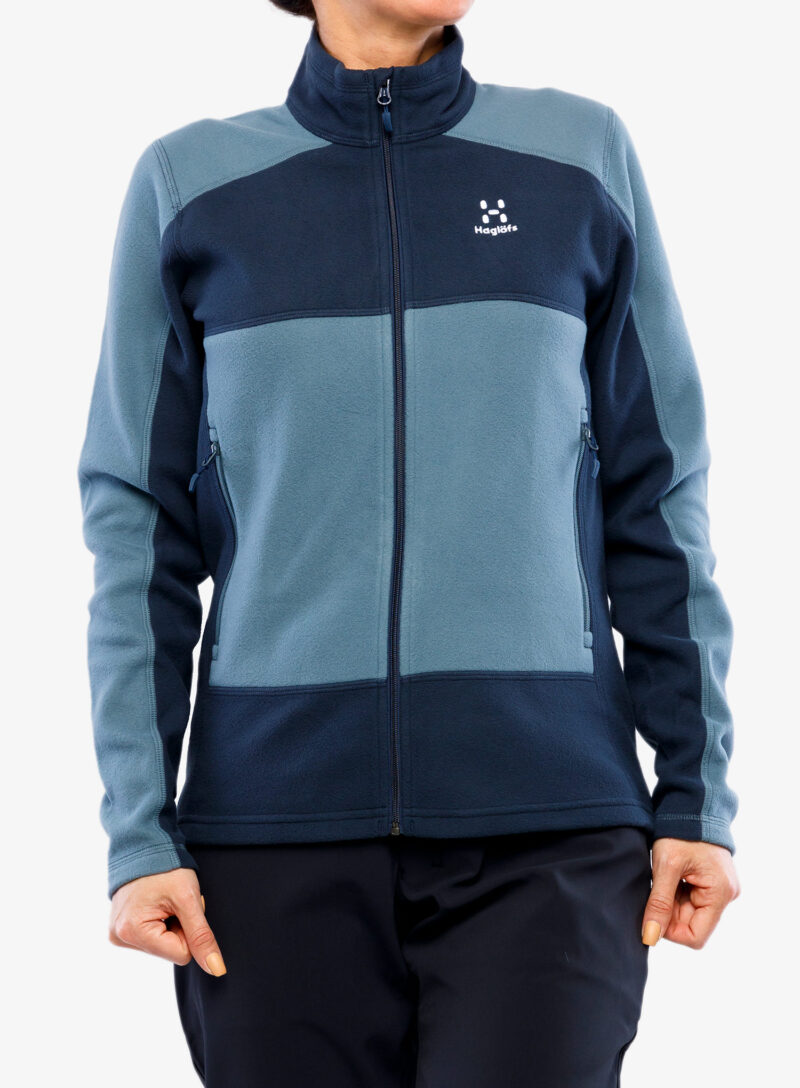 Cumpăra Hanorac cu fermoar femei Haglofs Buteo Mid Jacket - steel blue/tarn blue